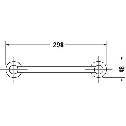 Duravit 99141000 - D-CODE ammeenkahva 28,4 cm kiiltävä kromi