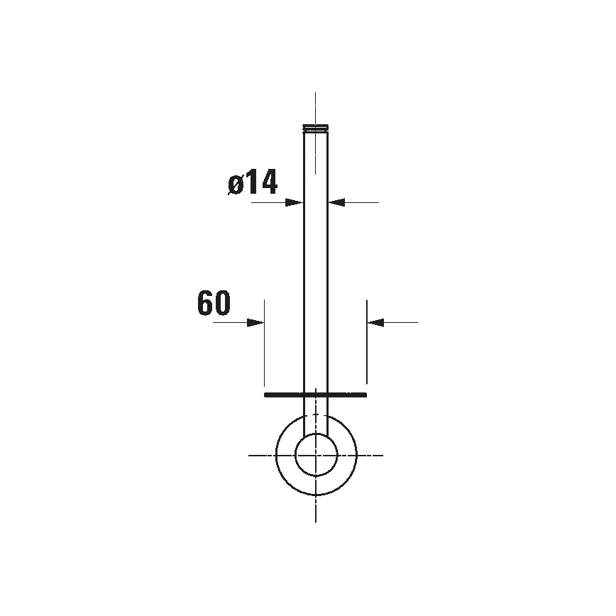 Duravit 99151000 - WC-paperiteline D-CODE, kiillotettu kromi
