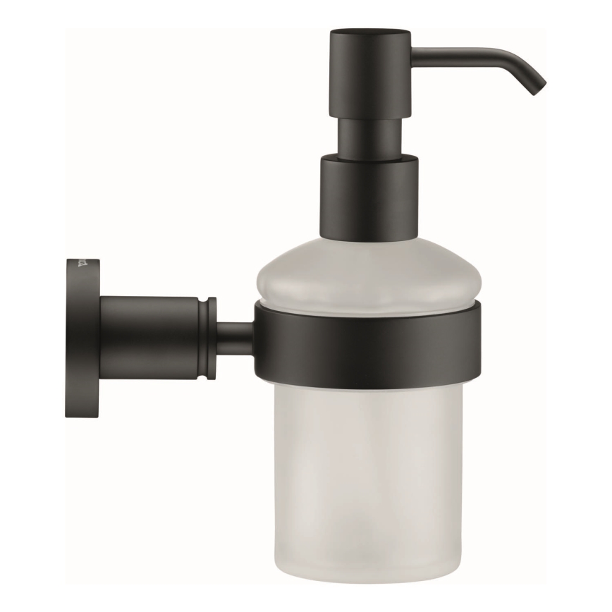 Duravit 99164600 - Seinäasennettava saippua-annostelija D-CODE 390 ml maitolasi/mattamusta