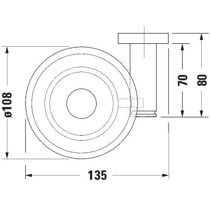 Duravit 99174600 - D-CODE seinään asennettava saippuateline, vasen, mattamusta