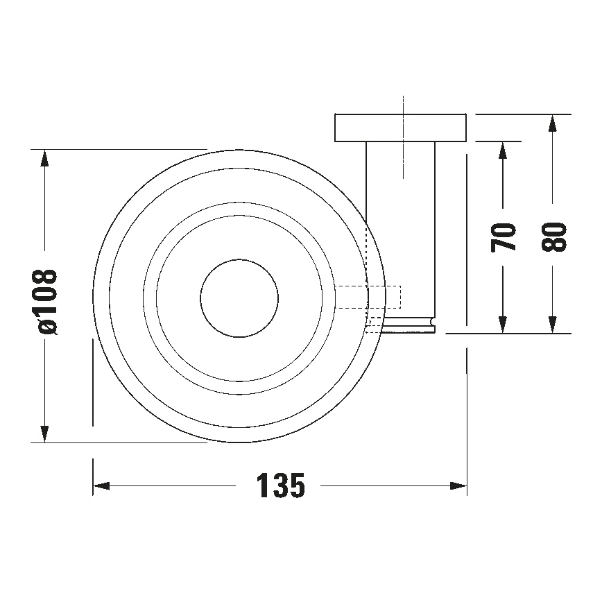 Duravit 99174600 - D-CODE seinään asennettava saippuateline, vasen, mattamusta
