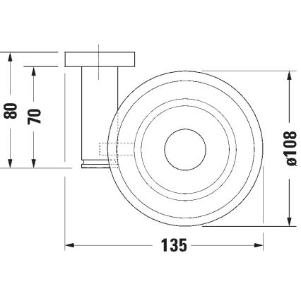 Duravit 99181000 - Seinään kiinnitettävä D-CODE-saippuateline, oikeanpuoleinen, kiiltävä kromi