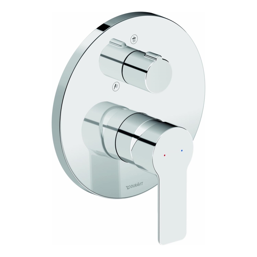 Duravit DC4210012010 - Sisäänrakennettava suihkusekoitin D-CODE, kiiltävä kromi