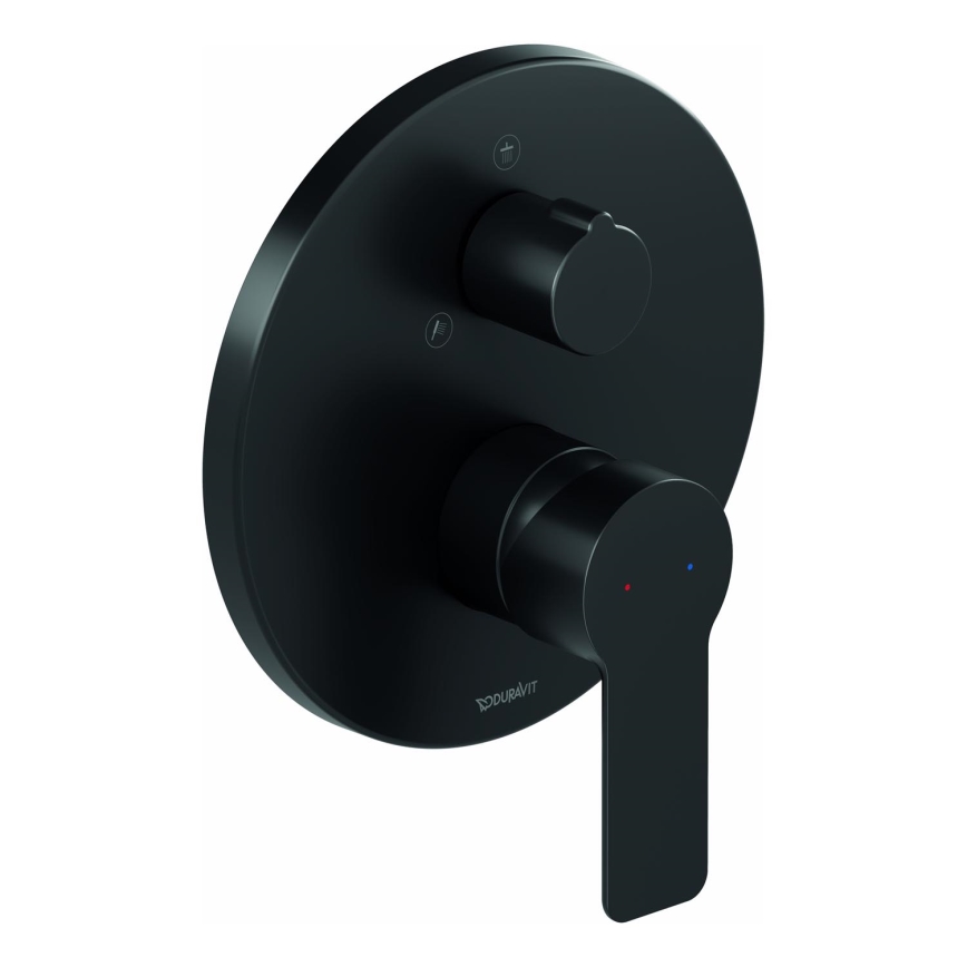 Duravit DC4210012046 - Uppoasennettava suihkusekoitin D-CODE mattamusta