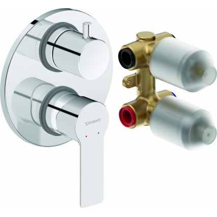 Duravit DC5210008010 - D-CODE piilotettava suihkusekoitin, kiiltävä kromi