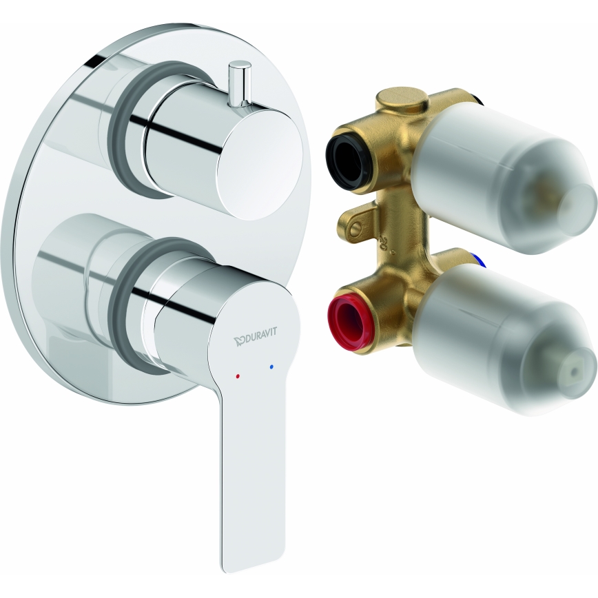 Duravit DC5210008010 - D-CODE piilotettava suihkusekoitin, kiiltävä kromi