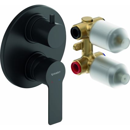 Duravit DC5210008046 - D-CODE piiloasennettava suihkusekoitin, mattamusta
