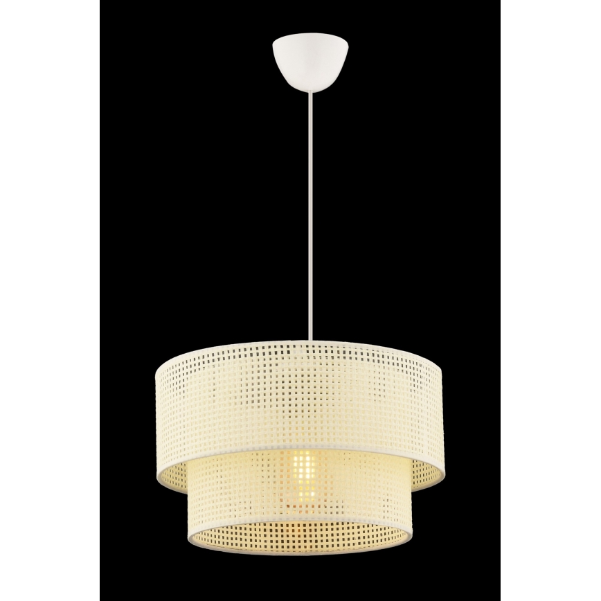ECHO-riippuvalaisin kaapelilla 1xE27/60W/230V, kermanvärinen
