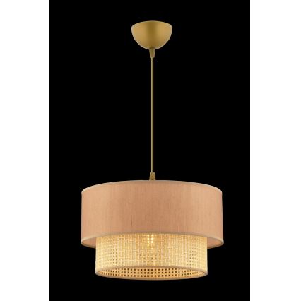 ECHO-riippuvalaisin vaijerilla 1xE27/60W/230V beige