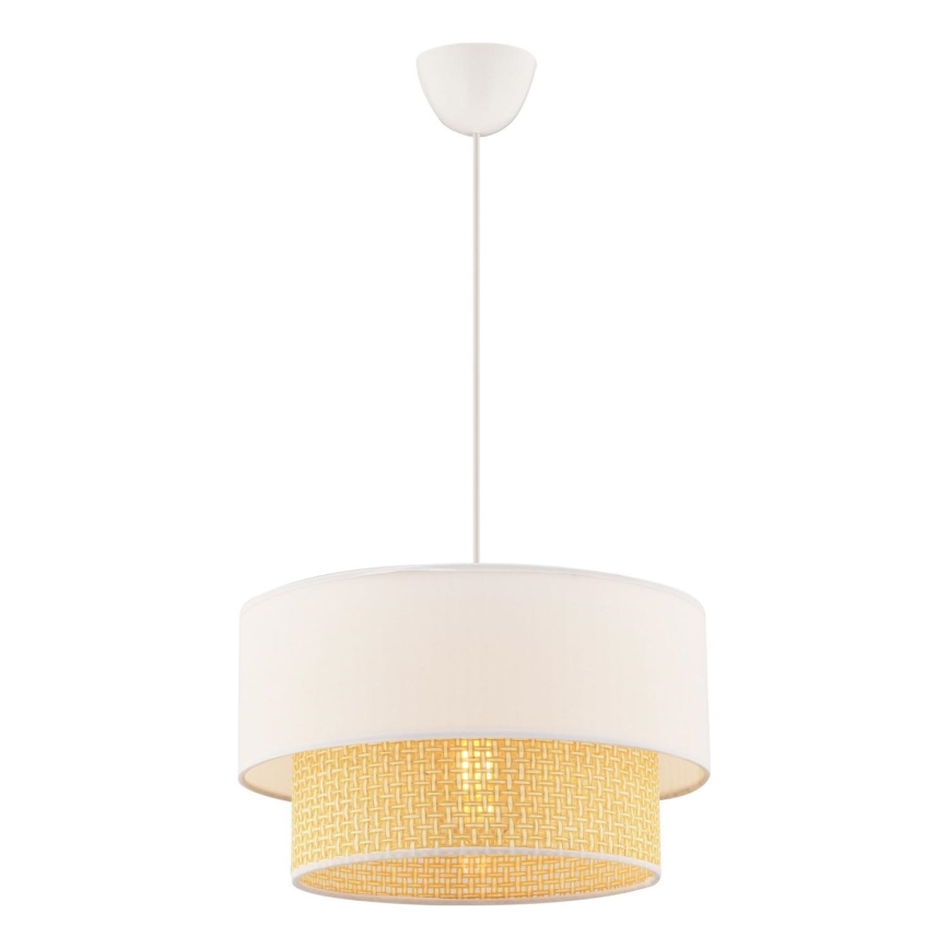 ECHO-riippuvalaisin vaijerilla 1xE27/60W/230V kerma/beige