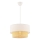 ECHO-riippuvalaisin vaijerilla 1xE27/60W/230V kerma/beige