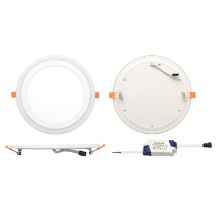 Riippuva LED-kattovalaisin DUO LED/12W/230V + LED/4W