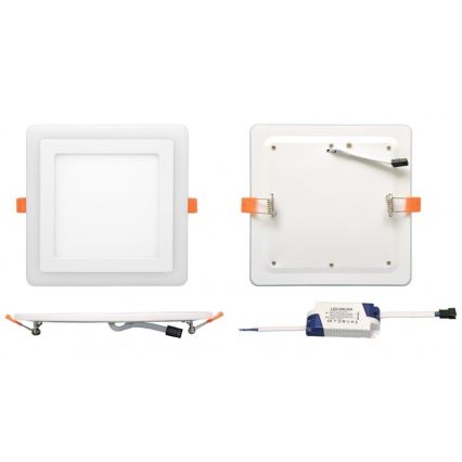 Riippuva LED-kattovalaisin DUO LED/6W/230V + LED/3W
