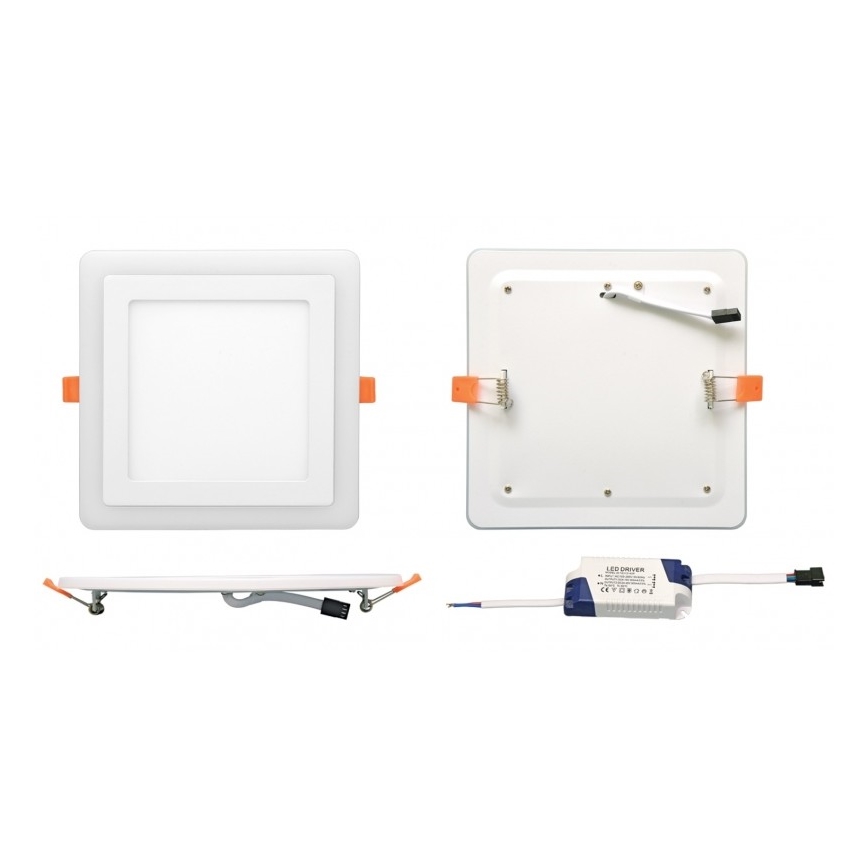 Riippuva LED-kattovalaisin DUO LED/6W/230V + LED/3W