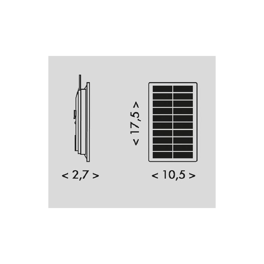 LED Aurinkokennonauha 3,7V 2400mAh 5m IP65