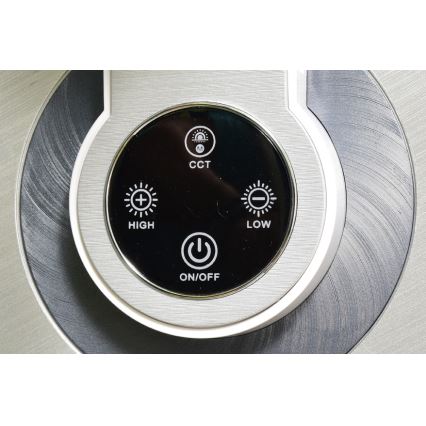 Himmennettävä LED-kosketuspöytävalaisin LIMA LED/8W/230V USB hopea