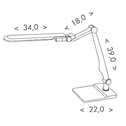 Himmennettävä LED-pöytävalaisin MATRIX LED/10W/230V