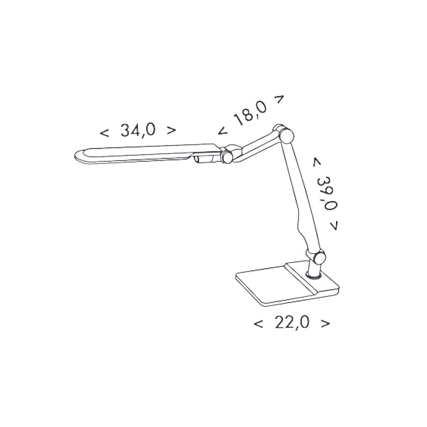 Himmennettävä LED-pöytävalaisin MATRIX LED/10W/230V