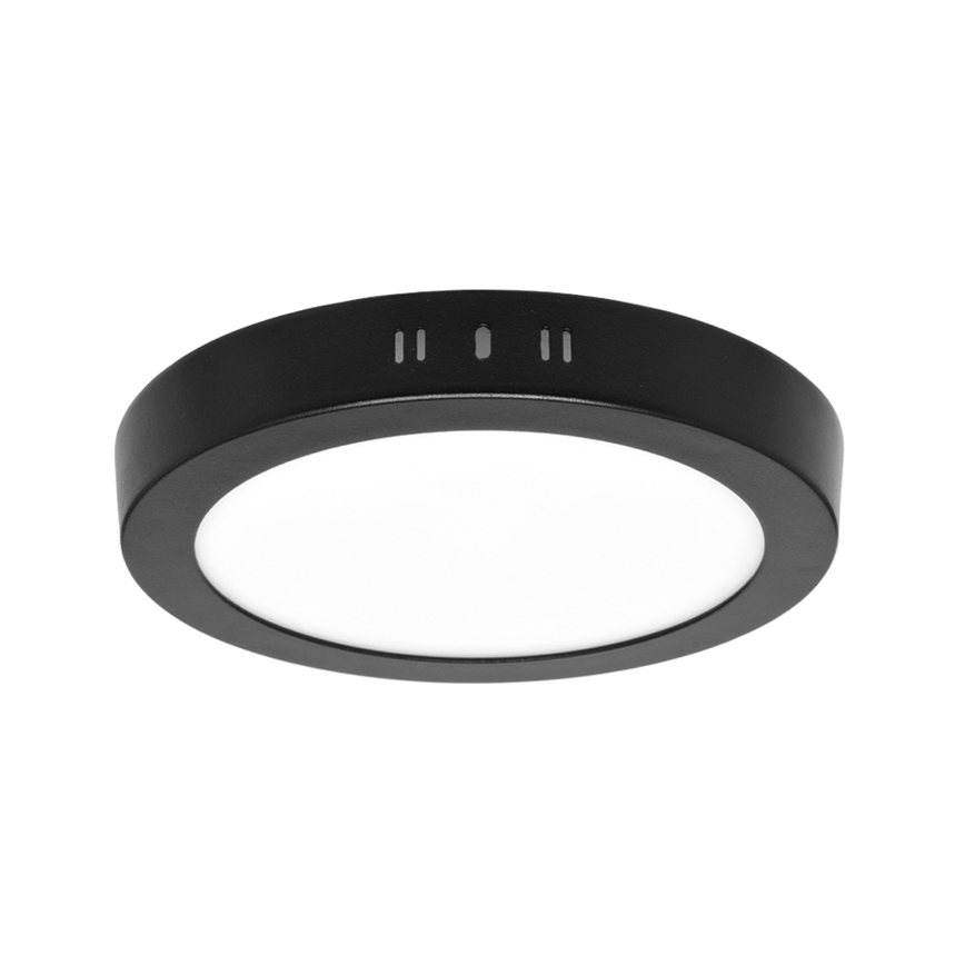 LED Kattovalaisin LADA LED/12W/230V 3000/4000/6000K halkaisija 17 cm musta