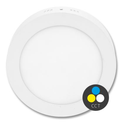 LED-kattovalaisin LADA LED/18W/230V 3000/4000/6000K halkaisija 22 cm valkoinen