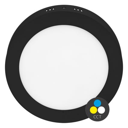 LED-kattovalaisin LADA LED/25W/230V 3000/4000/6000K halkaisija 30 cm musta