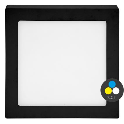 LED-kattovalaisin RAFA LED/25W/230V 3000/4000/6000K 30x30 cm musta