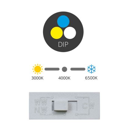 LED upotettava valo TINA LED/12W/230V 3000/4000/6500K halkaisija 12 cm valkoinen