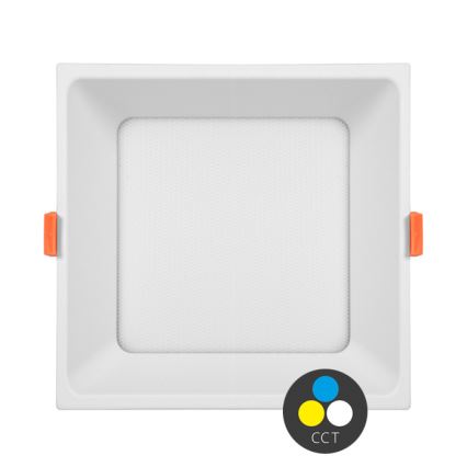 LED Kylpyhuoneen upotettava valo TONY LED/24W/230V 3000/4000/6500K 17x17 cm IP44 valkoinen