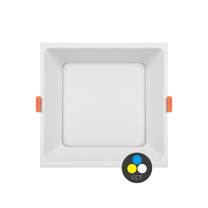LED Kylpyhuoneen upotettava valo TONY LED/24W/230V 3000/4000/6500K 17x17 cm IP44 valkoinen