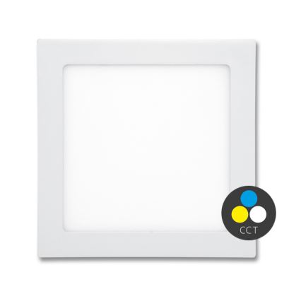 LED Kylpyhuoneen upotettava valo RAFA LED/12W/230V 3000/4000/6000K 17x17 cm IP44 valkoinen