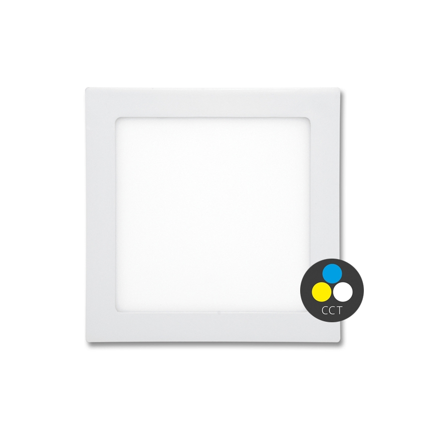 LED Kylpyhuoneen upotettava valo RAFA LED/12W/230V 3000/4000/6000K 17x17 cm IP44 valkoinen