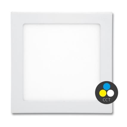 LED Kylpyhuoneen upotettava valo RAFA LED/18W/230V 3000/4000/6000K 22x22 cm IP44 valkoinen