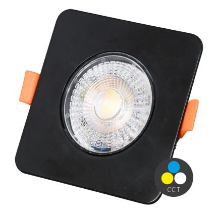 Himmennettävä riippuva LED-kattovalaisin KENT LED/3/5/7W/230V3000/4000/6000K 9x9 cm musta