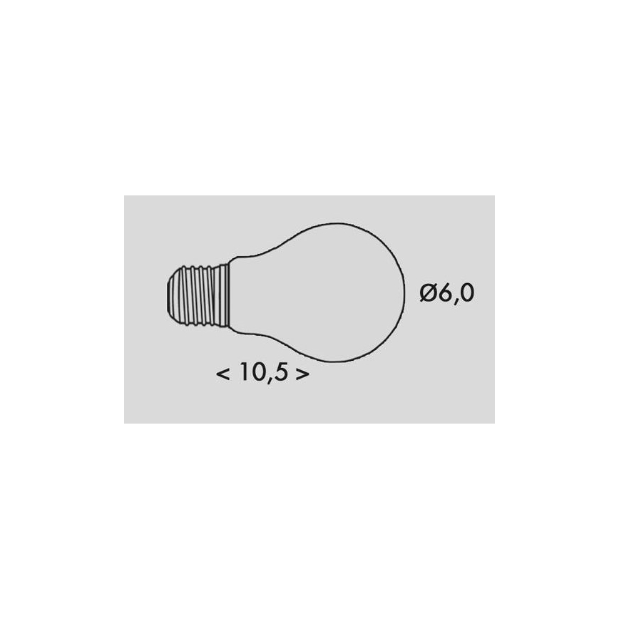 LED-polttimo RETRO A60 E27/2,3W/230V 3000K 485lm