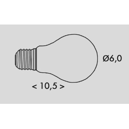 LED-polttimo RETRO A60 E27/7,2W/230V 3000K 1520lm