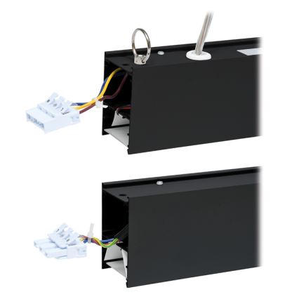 LED-kattovalaisin DONAR LED/28W/230V 4000K 120 cm musta