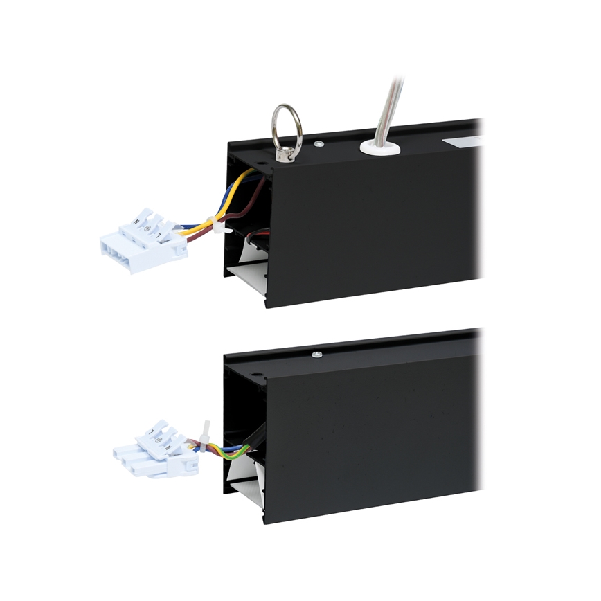 LED-kattovalaisin DONAR LED/28W/230V 4000K 120 cm musta