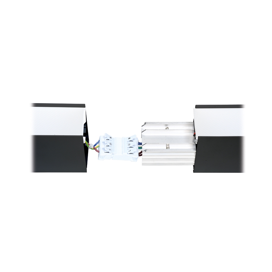 LED-kattovalaisin DONAR LED/28W/230V 4000K 120 cm musta