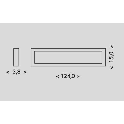 LED-kattovalaisin PILO LED/36W/230V 4100K 124 cm valkoinen