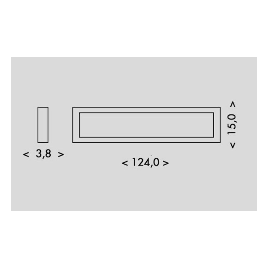 LED-kattovalaisin PILO LED/36W/230V 4100K 124 cm valkoinen