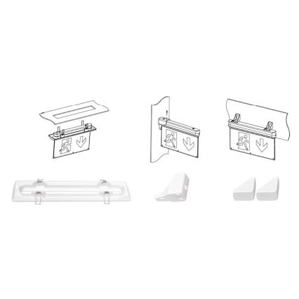 LED Hätävalaisin ALPHA LED/2,7W/230V 6000K 800 mAh