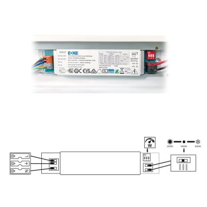 LED Loisteputki VELO LED/11/15/20W/230V 3000/4000/6000K 60 cm valkoinen