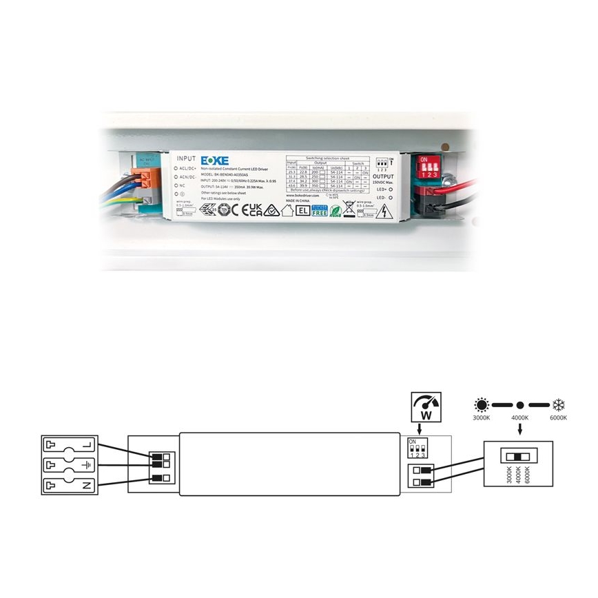 LED Loisteputki VELO LED/11/15/20W/230V 3000/4000/6000K 60 cm valkoinen