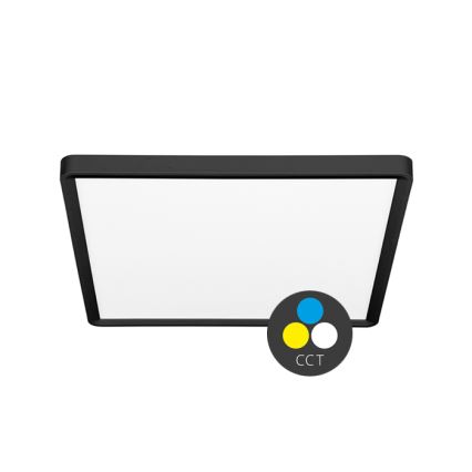 LED-kattovalaisin TERY LED/24W/230V 3000/4000/6000K 30x30 cm IP40 musta