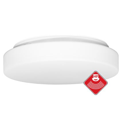 Ulkokattovalo anturilla HECTOR 2xE27/60W/230V halkaisija 40 cm IP44 opaali valkoinen