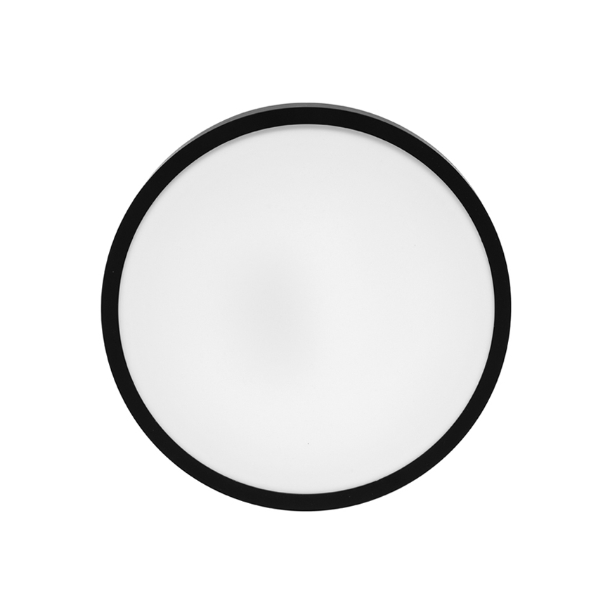 LED-kattovalaisin kylpyhuoneeseen LIRA LED/12W/230V 4000K halkaisija 25 cm IP44 musta