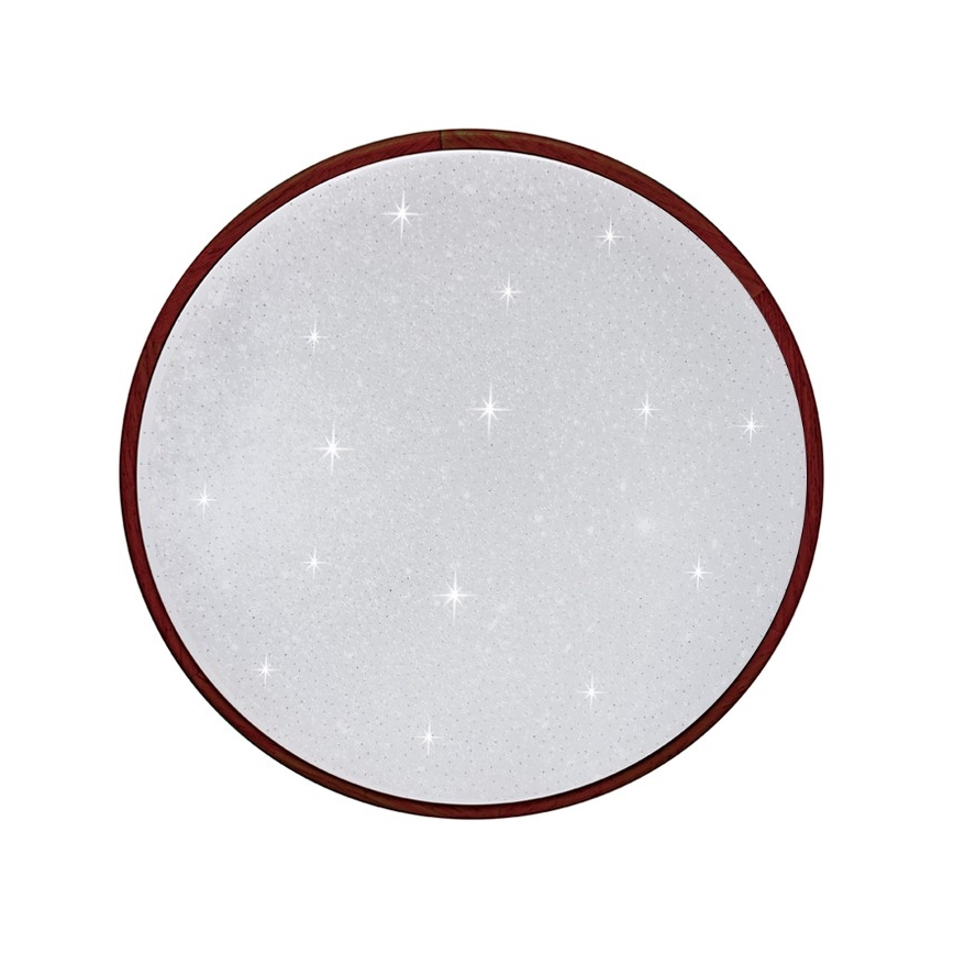 Himmennettävä LED-kattovalaisin LENA LED/60W/230V 3000-6500K tammi + kauko-ohjaus