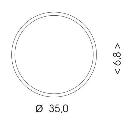 LED-ulkokattovalaisin MARTIN LED/25W/230V 3000/4000K halkaisija 35 cm IP65 valkoinen