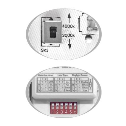LED-ulkokattovalaisin anturilla MARTIN LED/25W/230V 3000/4000K halkaisija 35 cm IP65 valkoinen