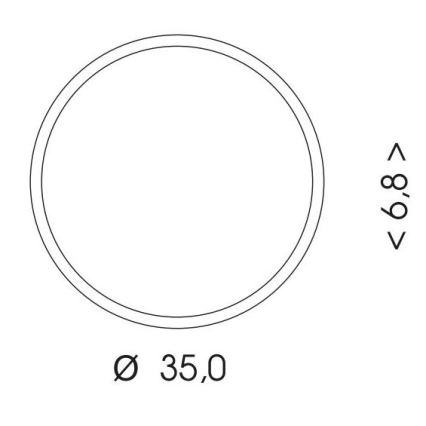 LED-ulkokattovalaisin anturilla MARTIN LED/25W/230V 3000/4000K halkaisija 35 cm IP65 valkoinen